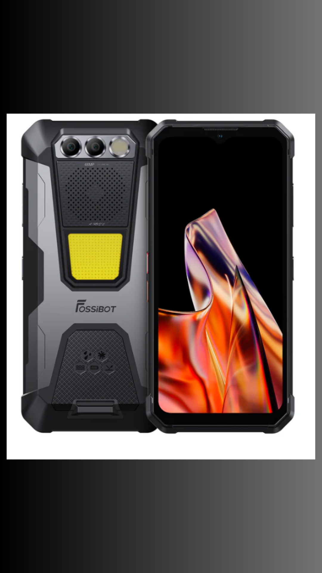 FOSSiBOT F106 Pro 15GB+256GB 103db Big Speaker 3W Camping lights 12000mAh 6.58-Inch Rugged Phone